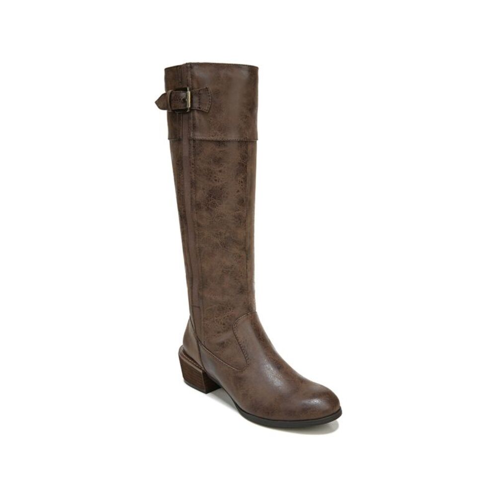 SOUL NATURALIZER Womens Brown Dusk Stacked Heel Heeled Boots 6.5 M WC